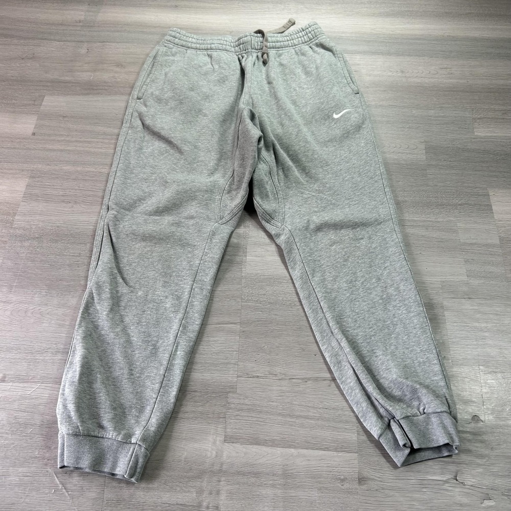 Nike Sweatpants Mens Large Gray Fleece Jogger Elastic Waist Pockets 826431-063